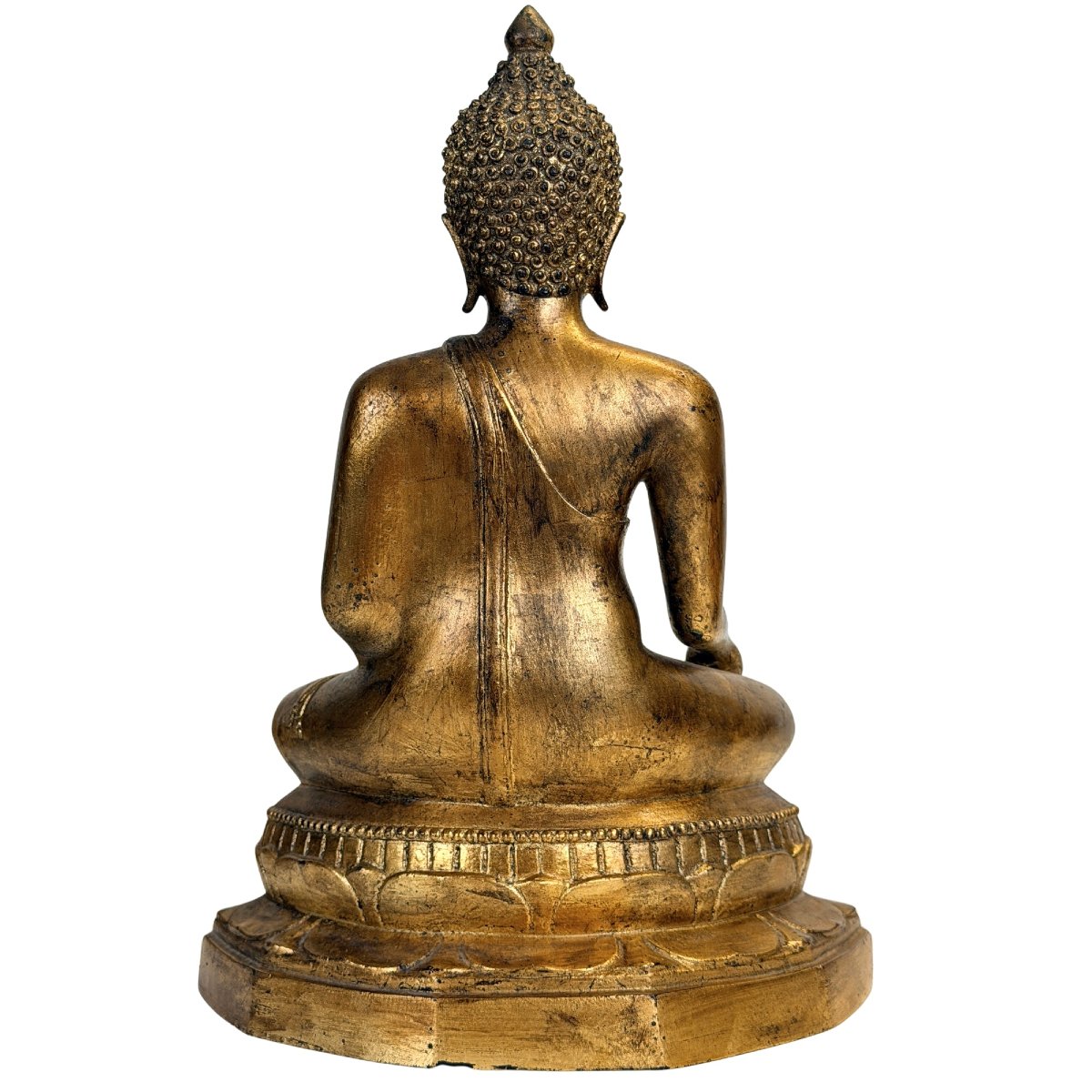 Thai Shakyamuni Buddha In Gilded Bronze On Lacquer – Rattanakosin, 19th Century-photo-3