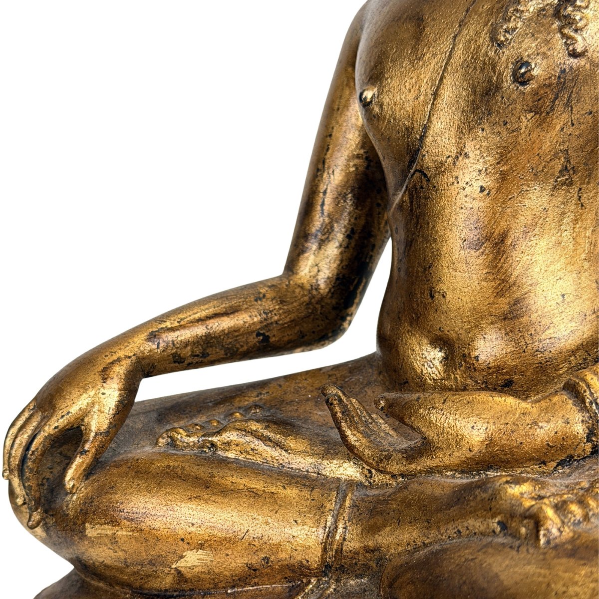 Thai Shakyamuni Buddha In Gilded Bronze On Lacquer – Rattanakosin, 19th Century-photo-5
