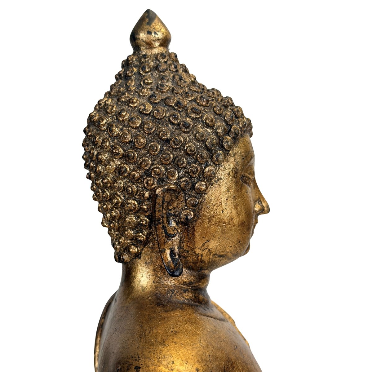 Thai Shakyamuni Buddha In Gilded Bronze On Lacquer – Rattanakosin, 19th Century-photo-7