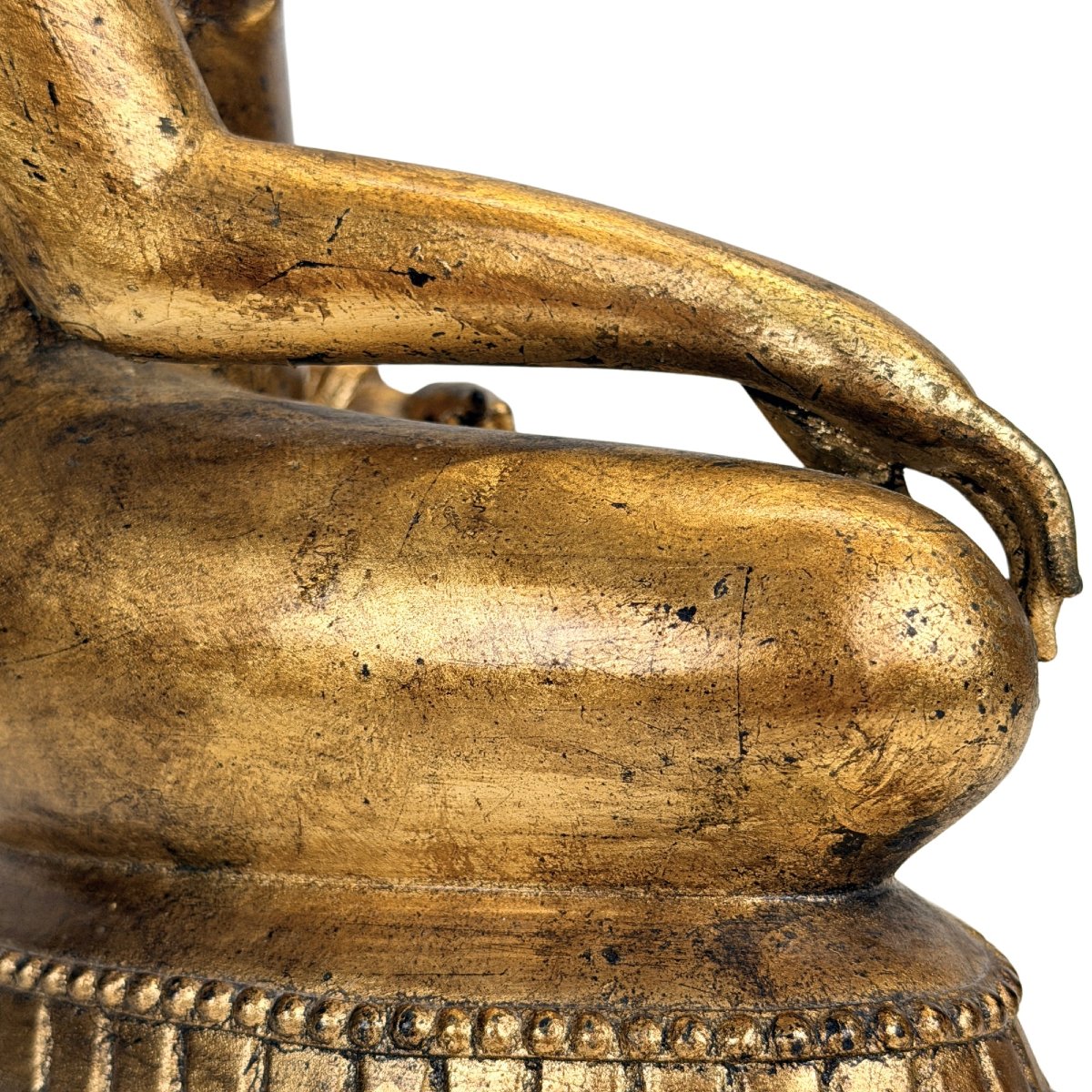 Thai Shakyamuni Buddha In Gilded Bronze On Lacquer – Rattanakosin, 19th Century-photo-8