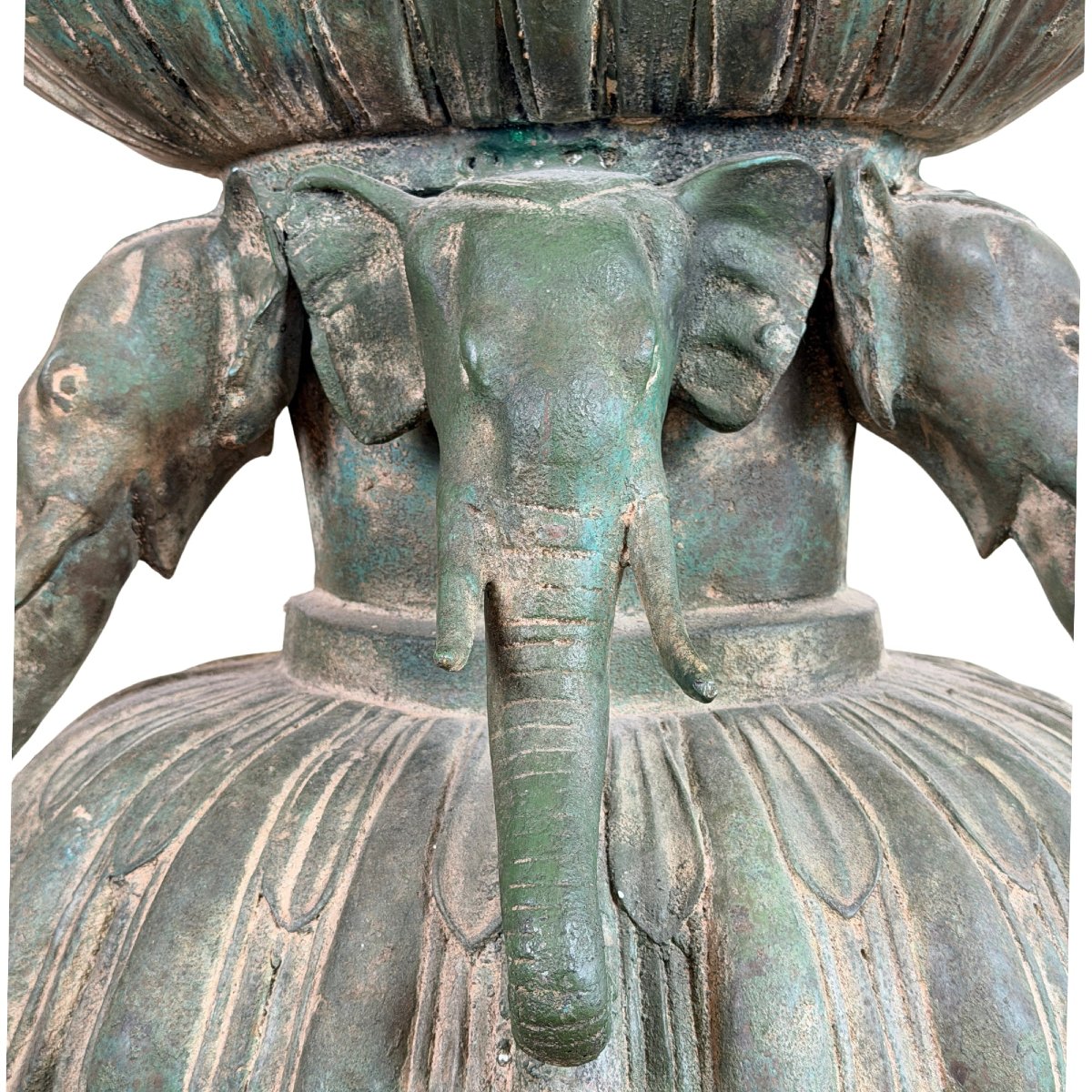 Burmese Shakyamuni Buddha In Bronze On A Throne With Elephants – Shan Tradition, 19th Century-photo-5