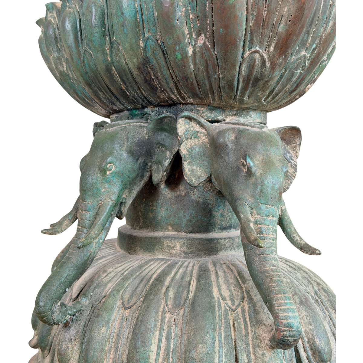 Burmese Shakyamuni Buddha In Bronze On A Throne With Elephants – Shan Tradition, 19th Century-photo-8