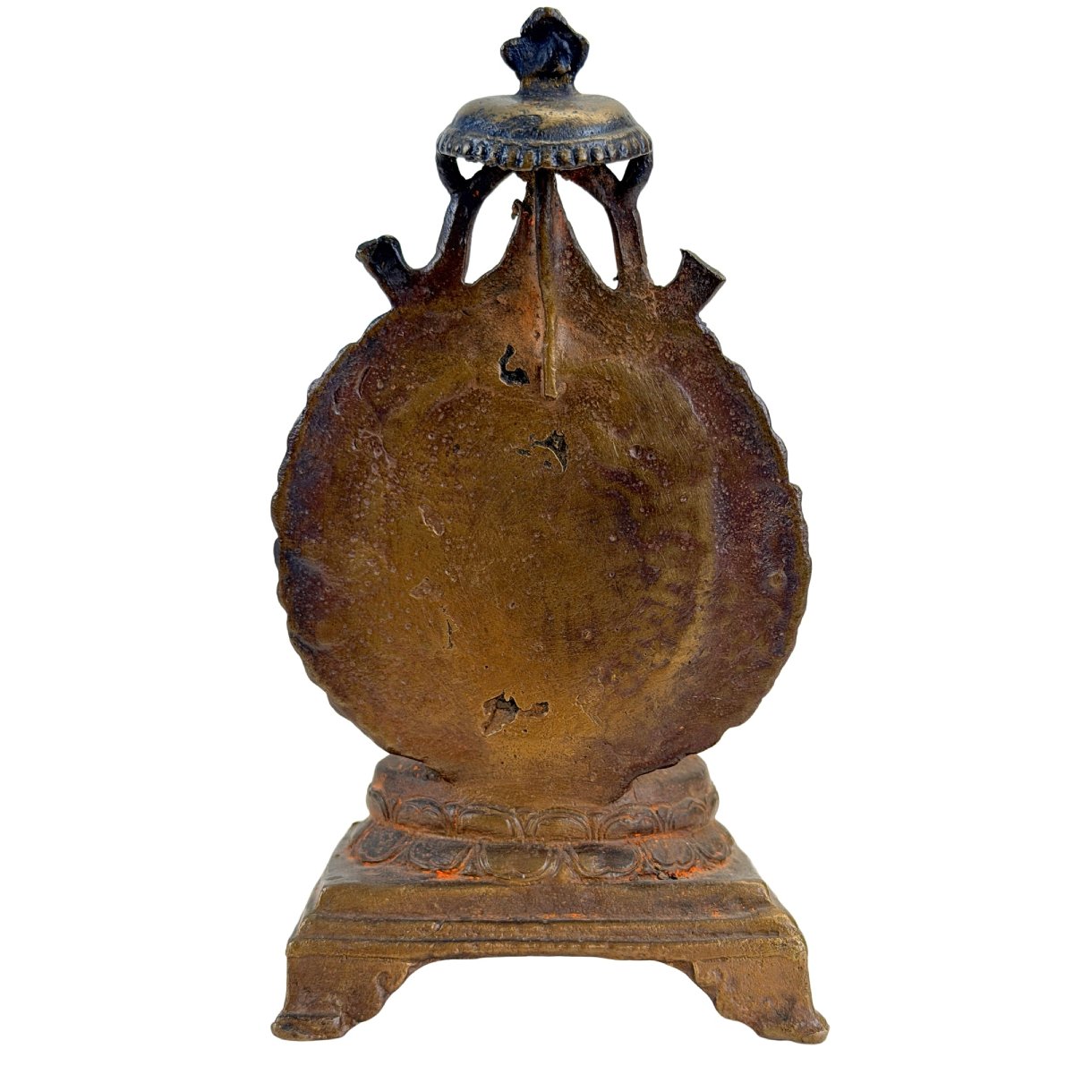 Bouddha Ratnasambhava indien en bronze – Renouveau du style Pala, XIXe siècle-photo-3