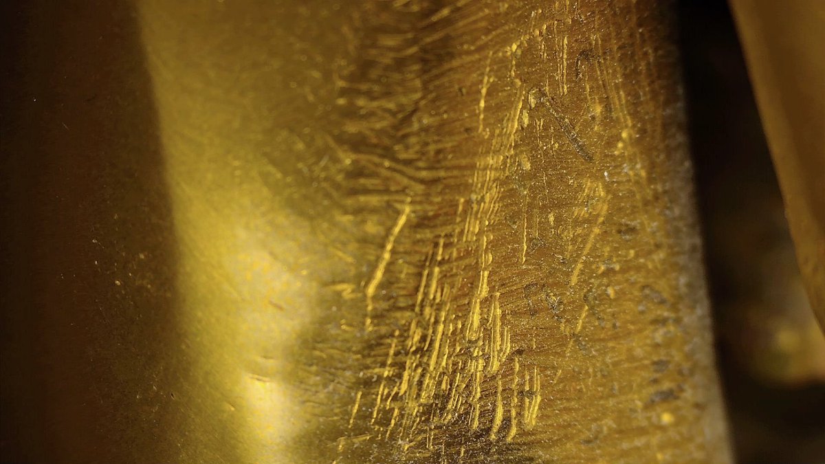 Bouddha tibétain en bronze à vestiges de dorure – Himalaya, XIXe siècle-photo-4