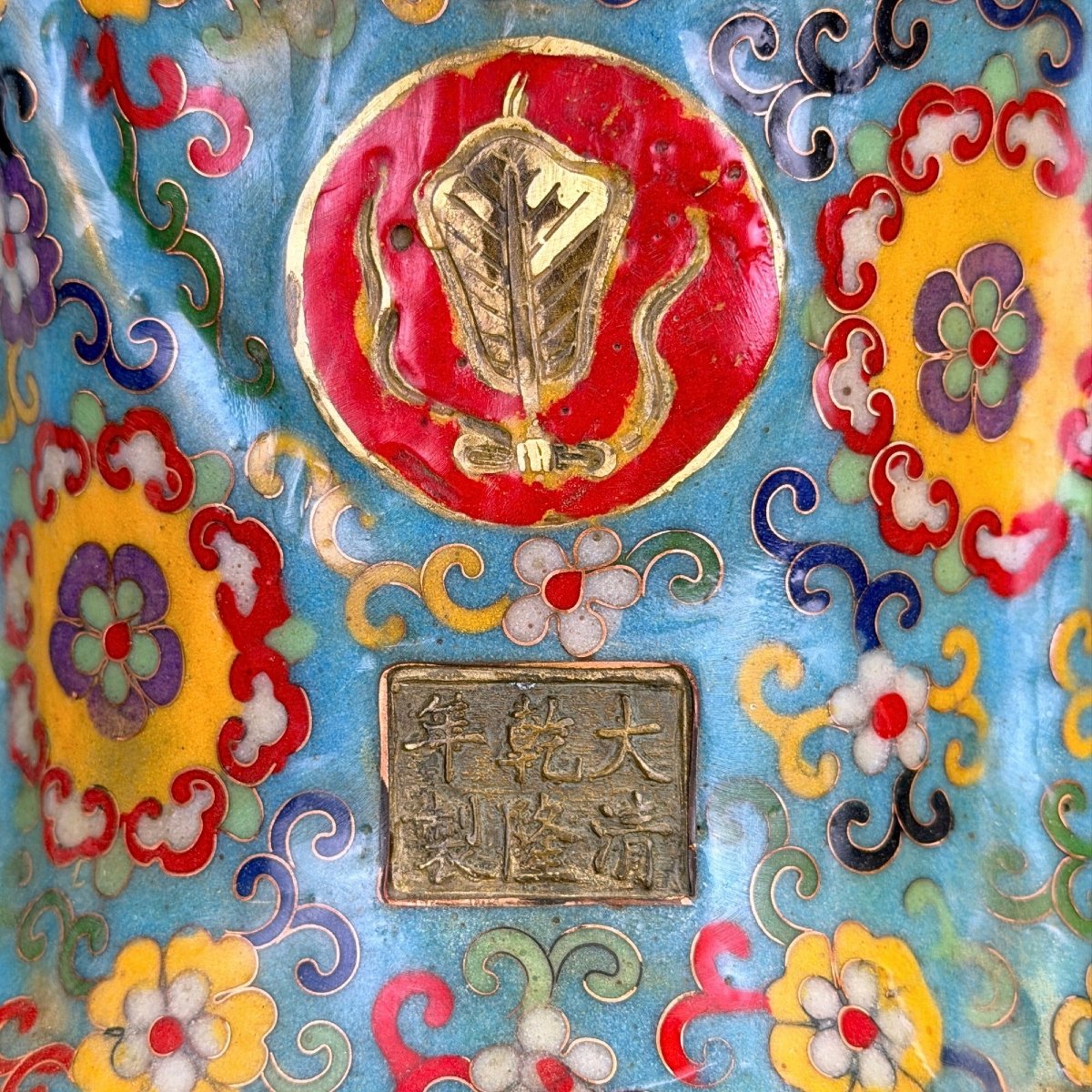 Lü Dongbin et Lan Caihe – Paire en cloisonné, Chine, dynastie Qing, XIXe siècle-photo-5