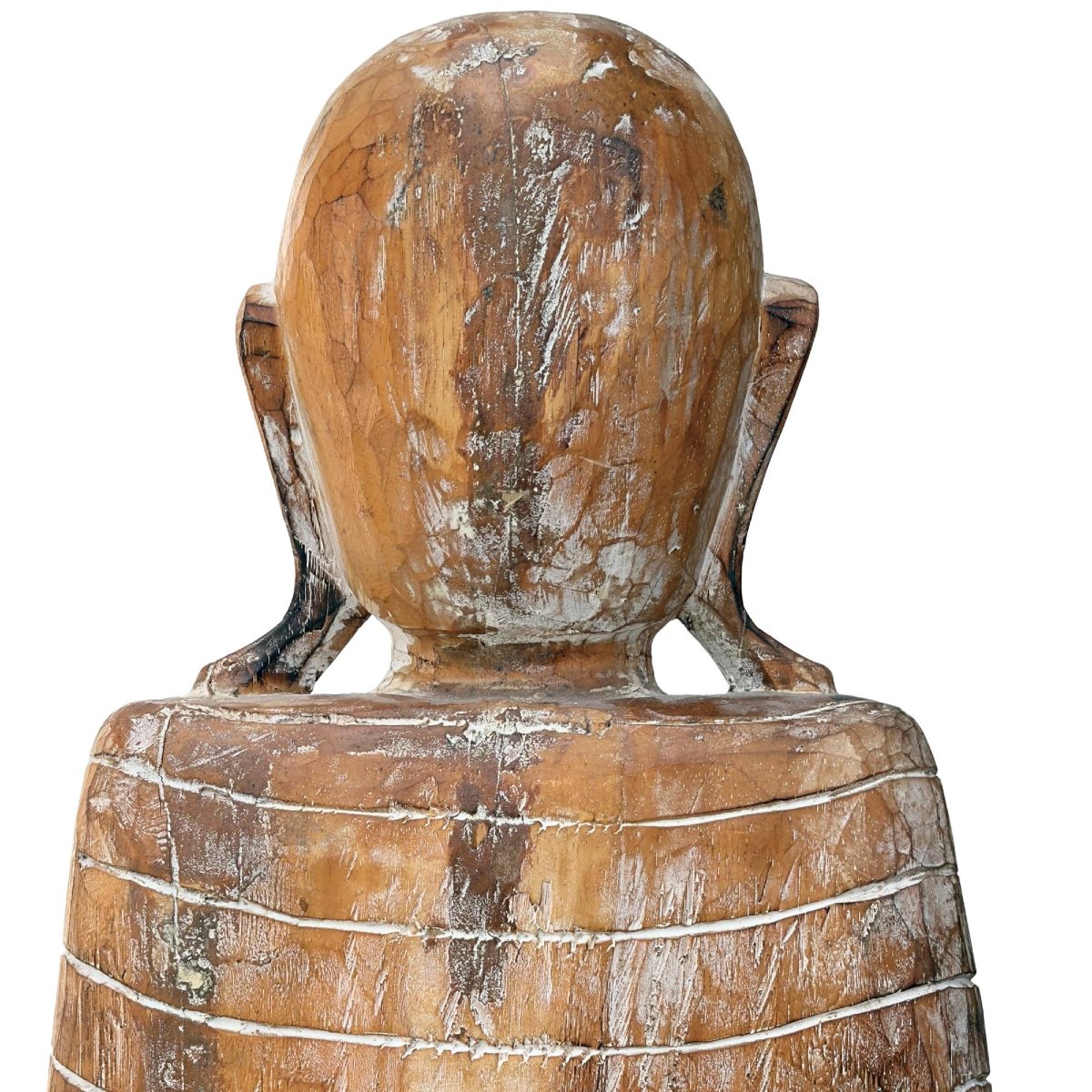 Arhat médicinal birman en teck – XVIIIe siècle, 151,5 cm-photo-3