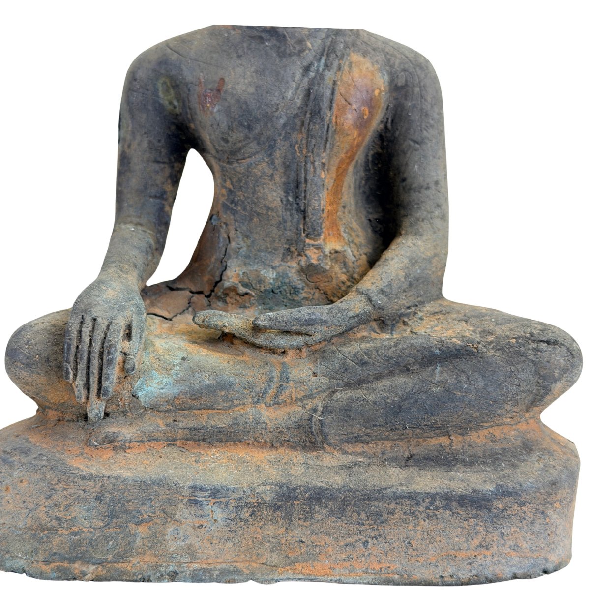 Gilded Bronze Buddha From Ayutthaya – Thailand, 17th–early 18th Century-photo-3