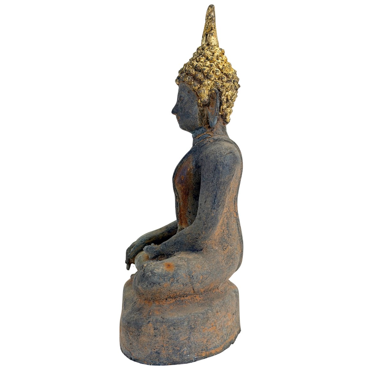 Gilded Bronze Buddha From Ayutthaya – Thailand, 17th–early 18th Century-photo-8