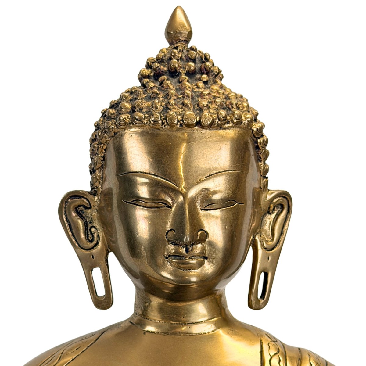 Tibetan-himalayan Shakyamuni Buddha In Bronze – 17th–18th Century-photo-2