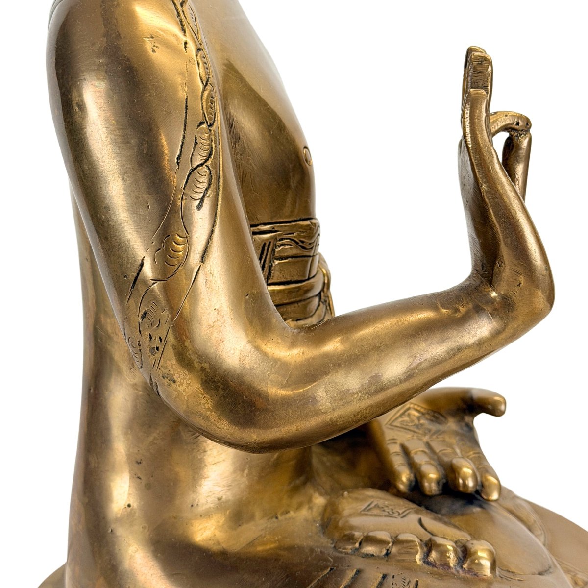 Tibetan-himalayan Shakyamuni Buddha In Bronze – 17th–18th Century-photo-5
