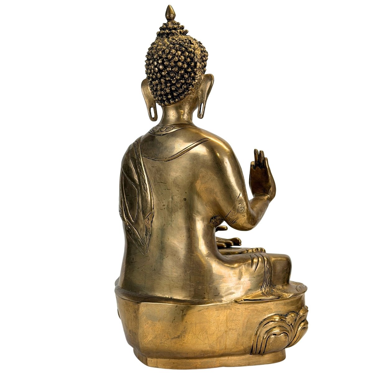 Tibetan-himalayan Shakyamuni Buddha In Bronze – 17th–18th Century-photo-6