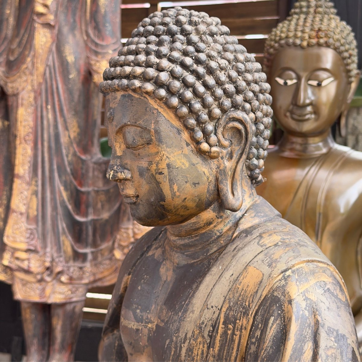 Japanese Gilded Bronze Buddha – Meiji Period, Circa 1900-photo-5