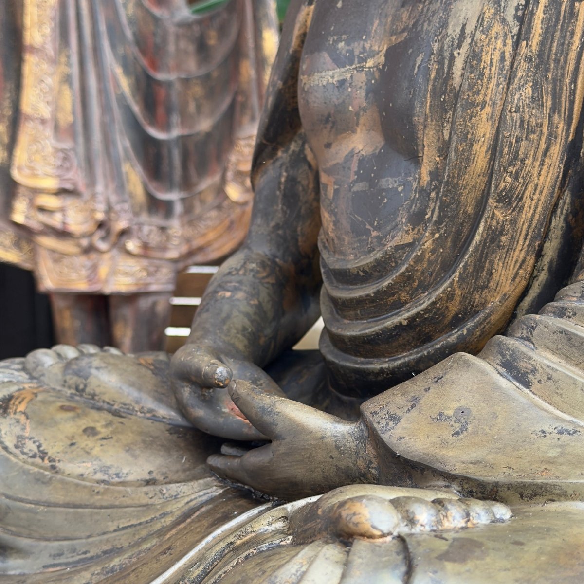 Japanese Gilded Bronze Buddha – Meiji Period, Circa 1900-photo-6