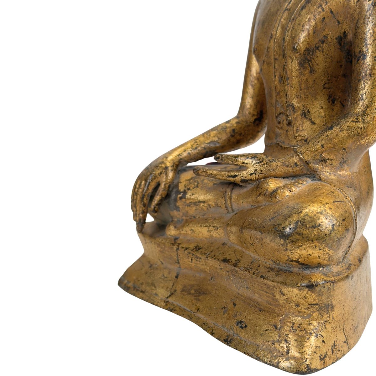 Bouddha thaï en bronze doré – Ayutthaya tardif, début Rattanakosin-photo-5