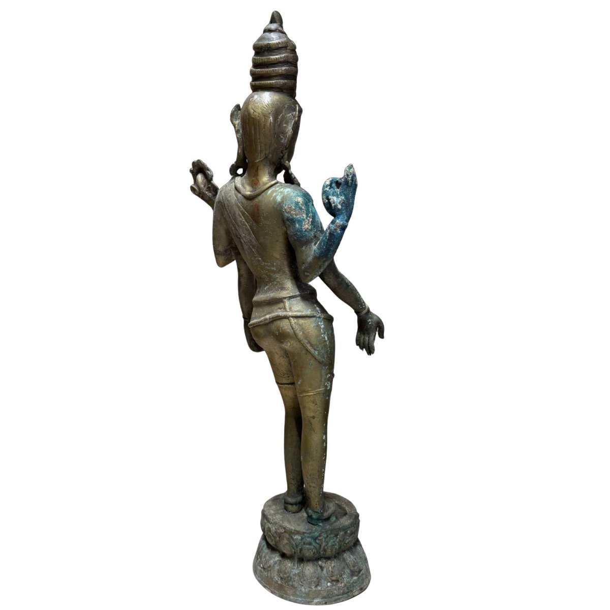 Four-armed Avalokiteshvara In Gilded Bronze – Nepal, 17th Century-photo-4