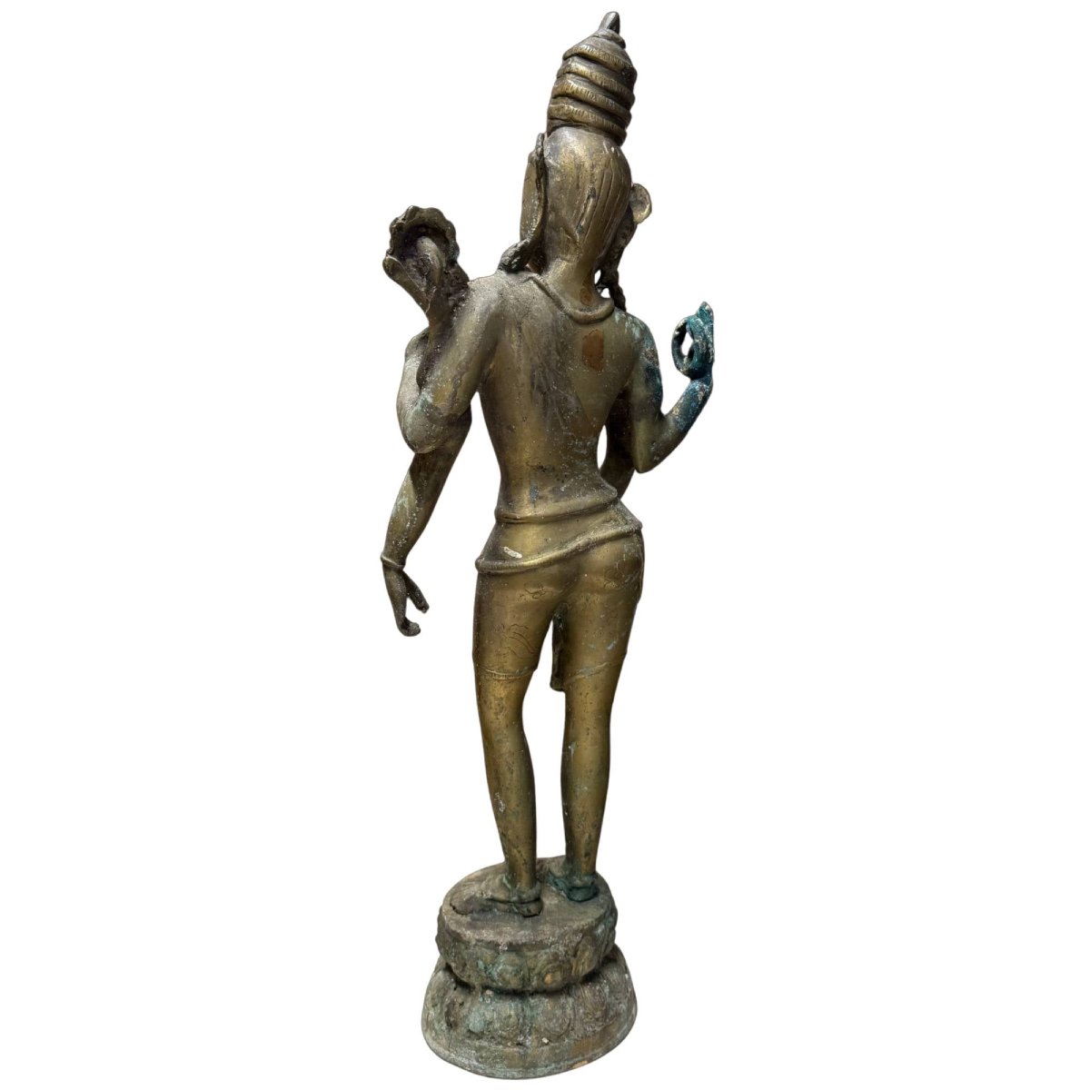 Four-armed Avalokiteshvara In Gilded Bronze – Nepal, 17th Century-photo-2