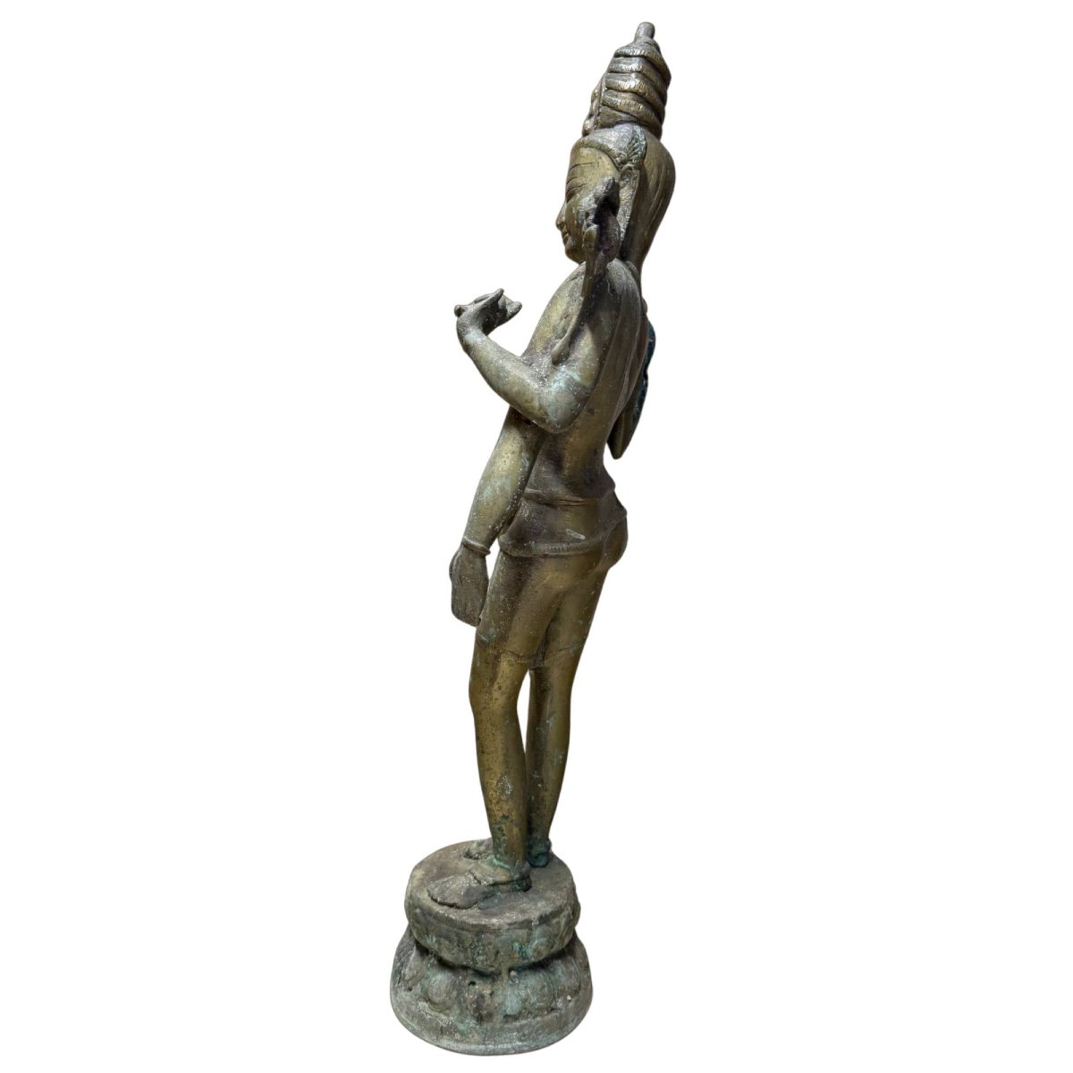 Four-armed Avalokiteshvara In Gilded Bronze – Nepal, 17th Century-photo-3