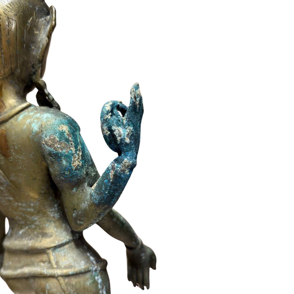 Four-armed Avalokiteshvara In Gilded Bronze – Nepal, 17th Century-photo-7