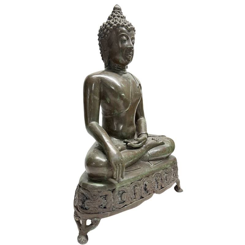 Thai Bronze Shakyamuni Buddha – Lan Na, 19th Century-photo-2