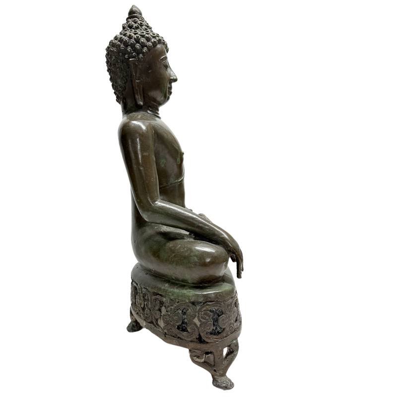 Thai Bronze Shakyamuni Buddha – Lan Na, 19th Century-photo-4
