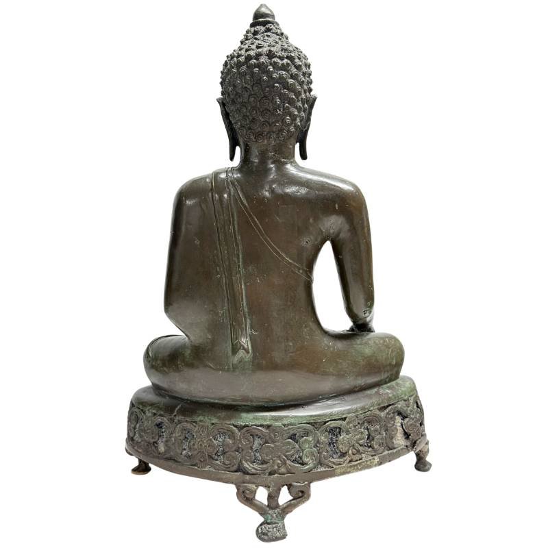Thai Bronze Shakyamuni Buddha – Lan Na, 19th Century-photo-3
