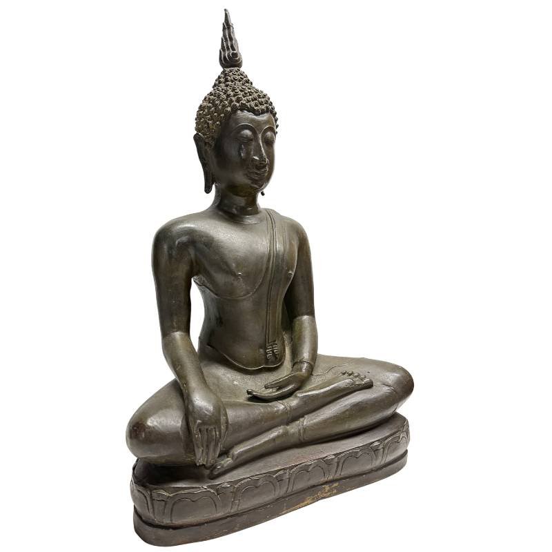 Thai Bronze Shakyamuni Buddha – Sukhothai, 19th Century-photo-2