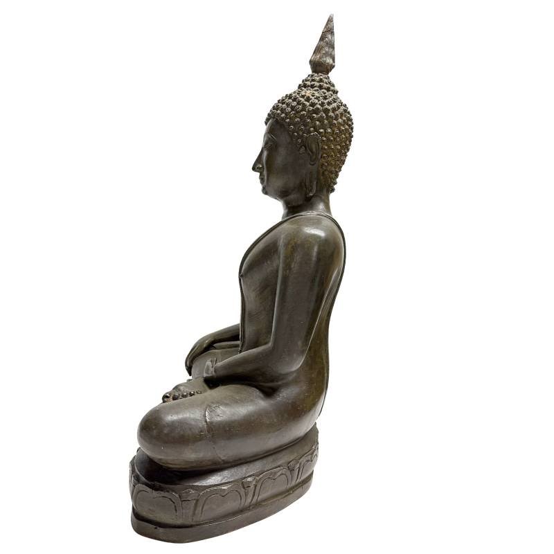 Thai Bronze Shakyamuni Buddha – Sukhothai, 19th Century-photo-3