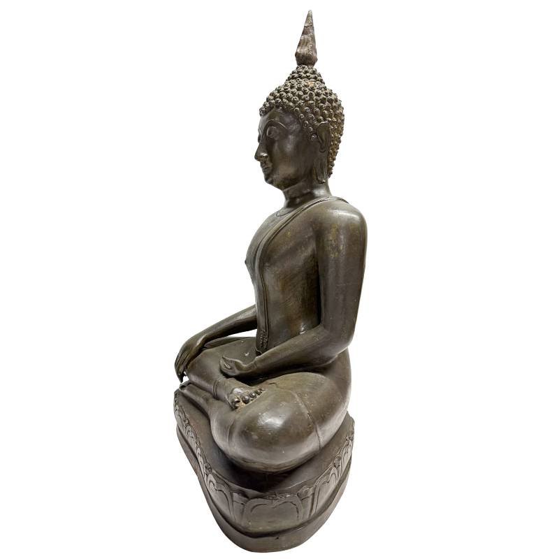 Thai Bronze Shakyamuni Buddha – Sukhothai, 19th Century-photo-4