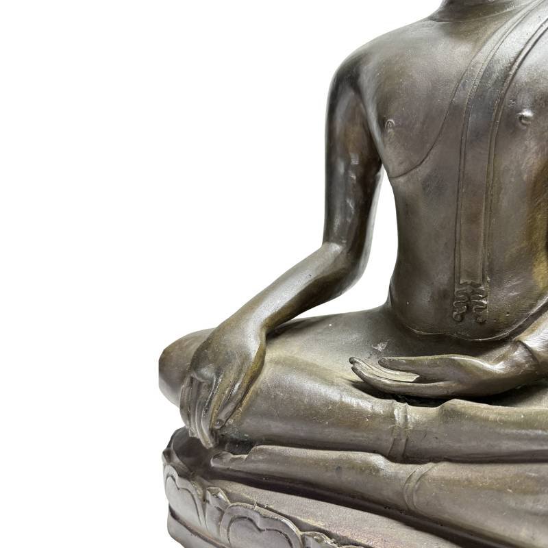 Thai Bronze Shakyamuni Buddha – Sukhothai, 19th Century-photo-5