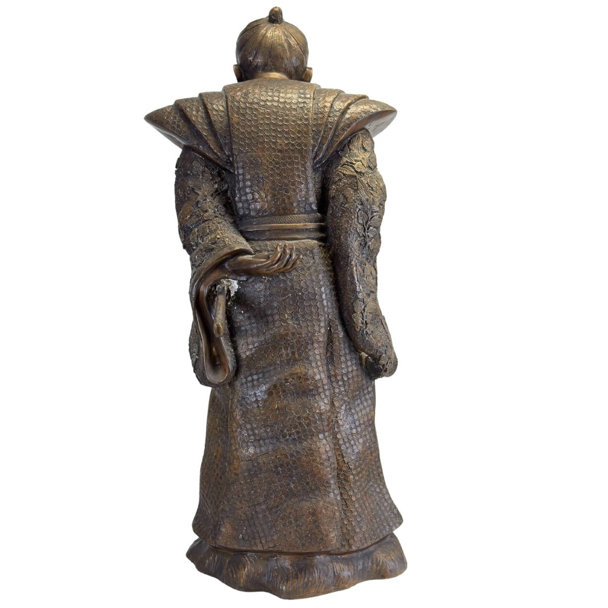 Samouraï japonais en bronze – époque Meiji, vers 1890-photo-4