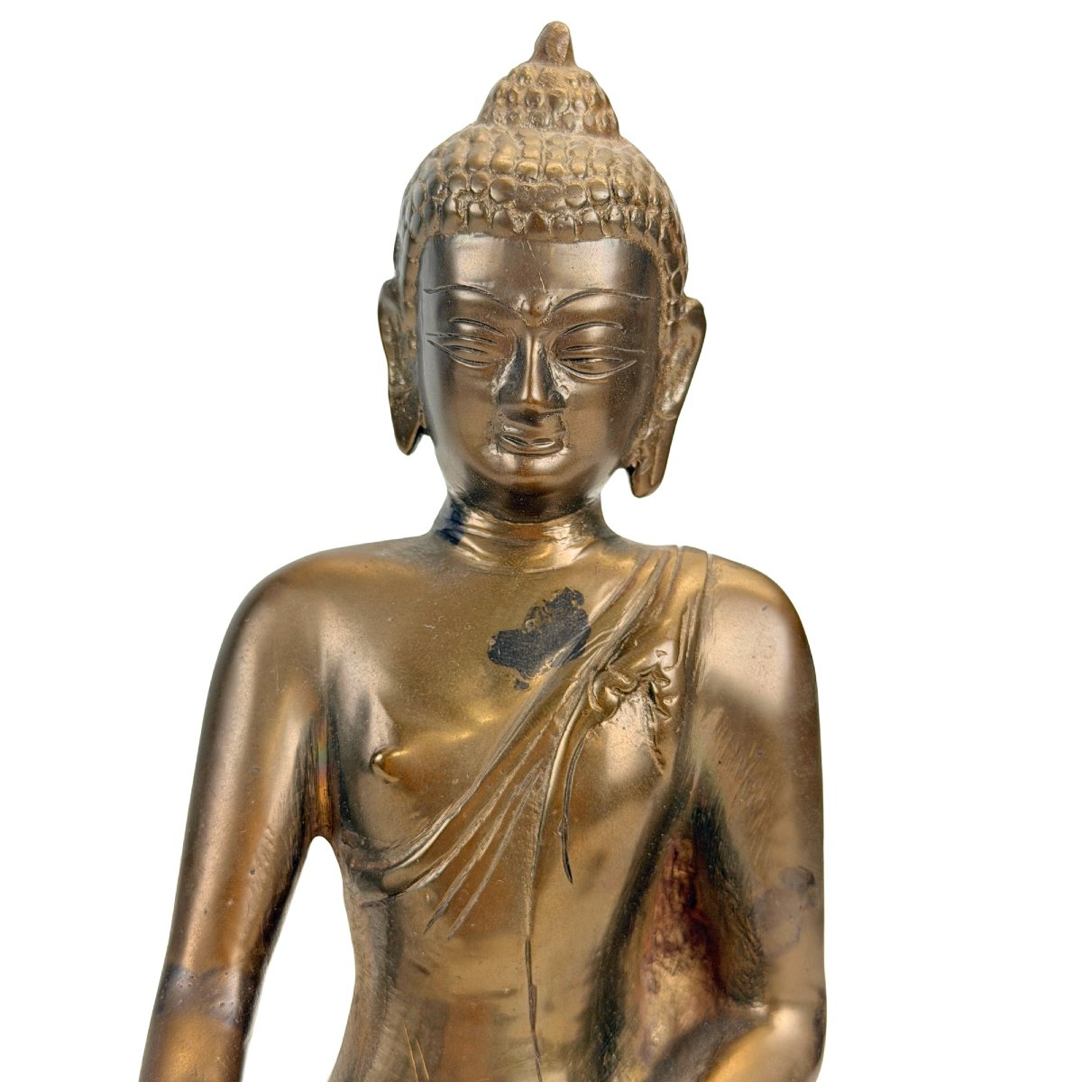 Bouddha tibétain en bronze – Himalaya, XIXe siècle-photo-2