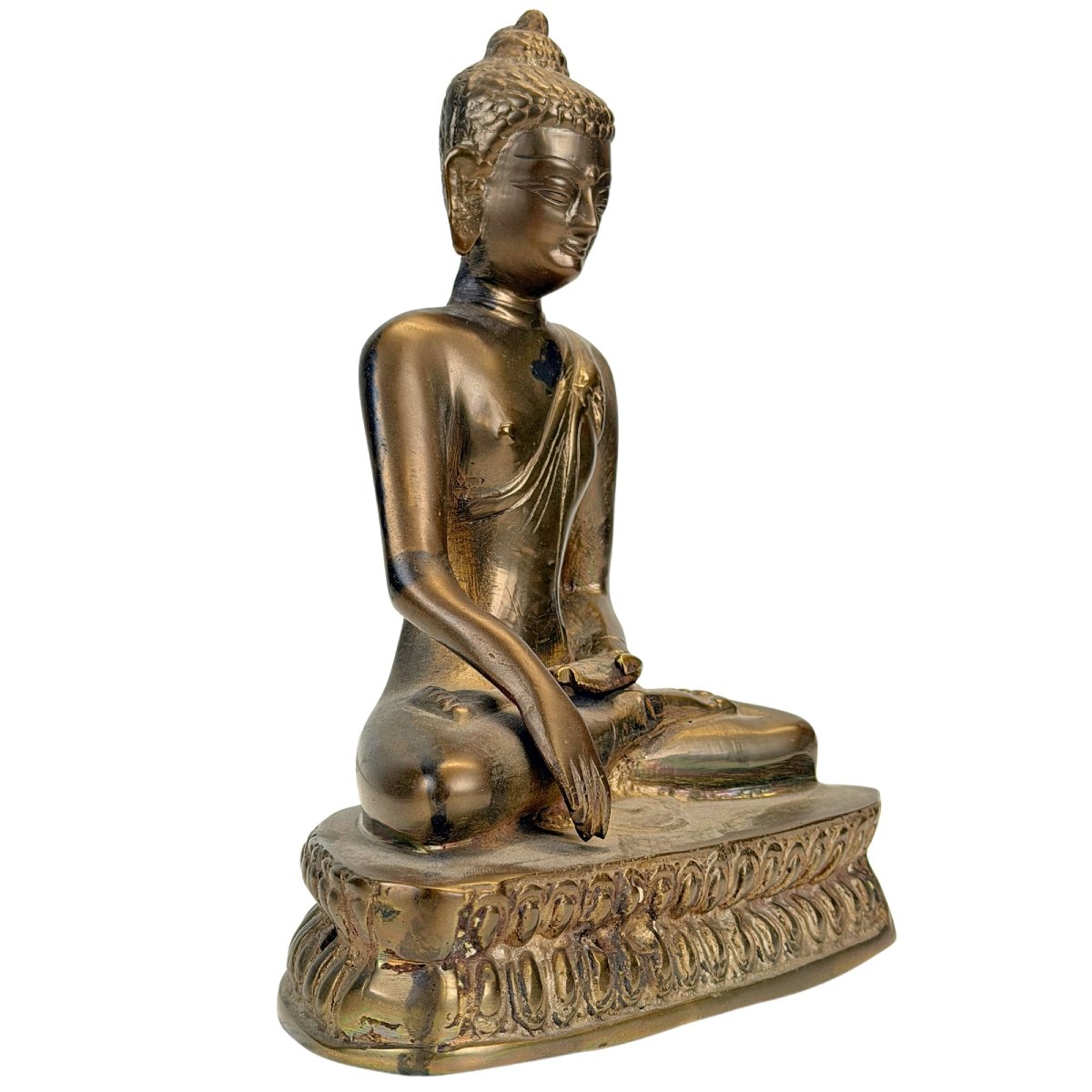 Bouddha tibétain en bronze – Himalaya, XIXe siècle-photo-4