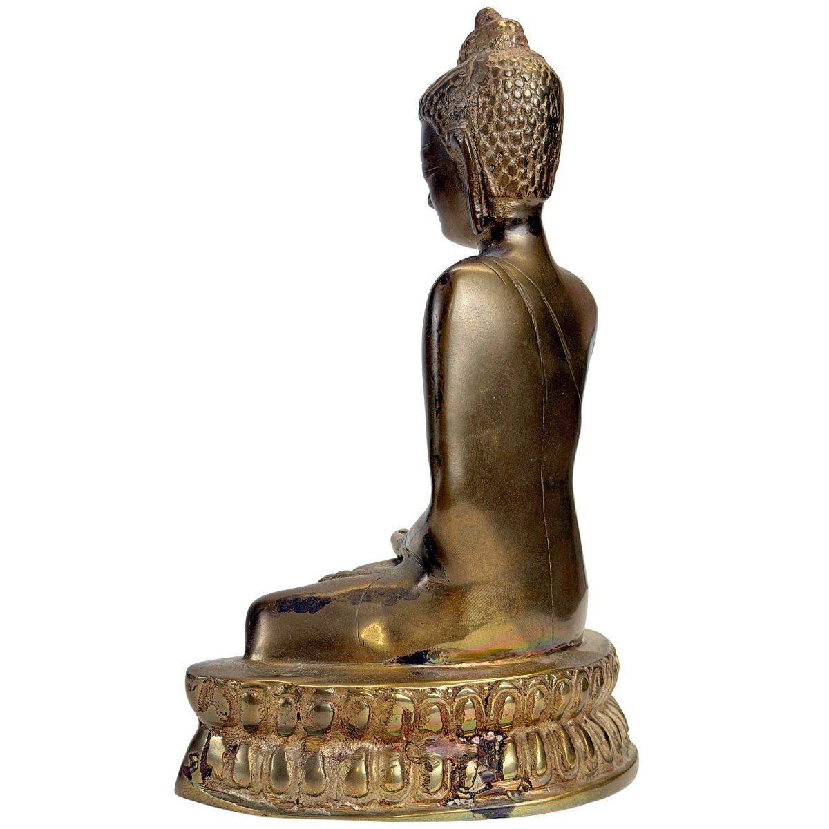 Bouddha tibétain en bronze – Himalaya, XIXe siècle-photo-4