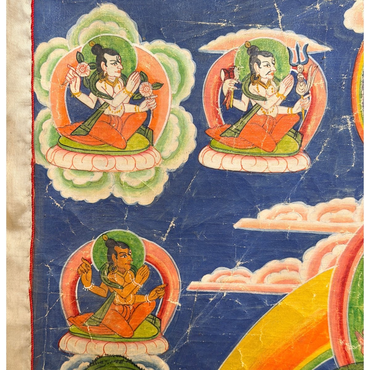 Nepalese Red Tara – Newar Paubha Painting, 19th Century-photo-4
