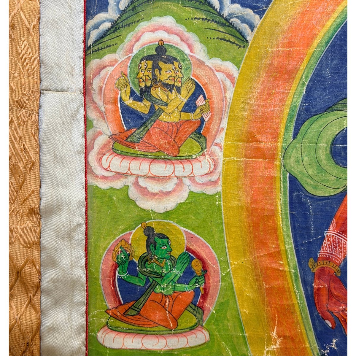 Nepalese Red Tara – Newar Paubha Painting, 19th Century-photo-2