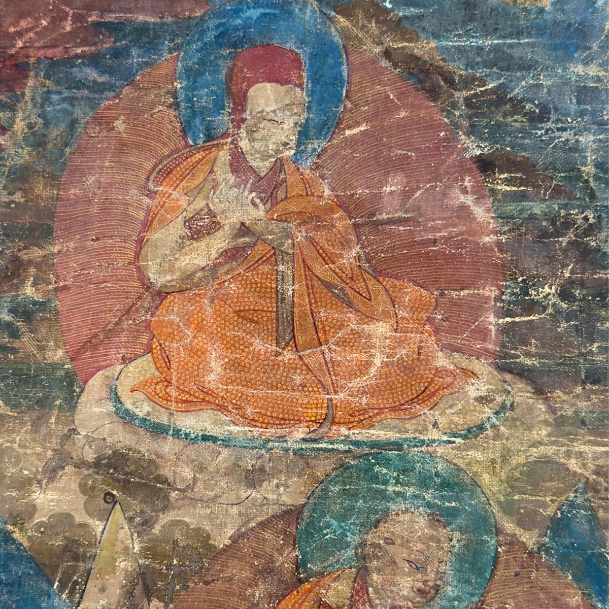 Tibetan Thangka Of Hevajra—sakya Tradition, 15th Century-photo-2