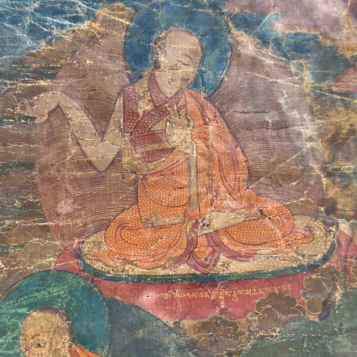 Tibetan Thangka Of Hevajra—sakya Tradition, 15th Century-photo-4