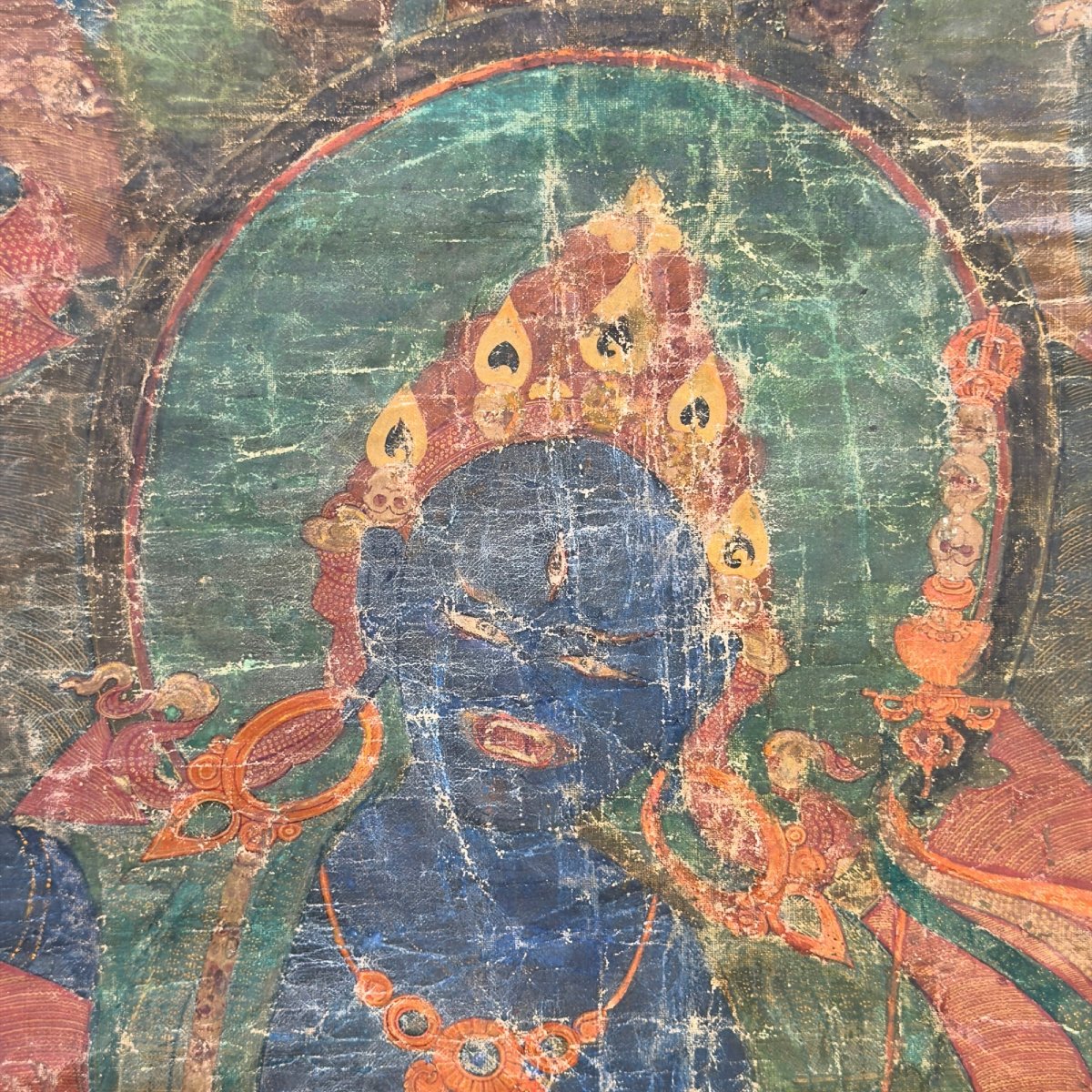 Tibetan Thangka Of Hevajra—sakya Tradition, 15th Century
