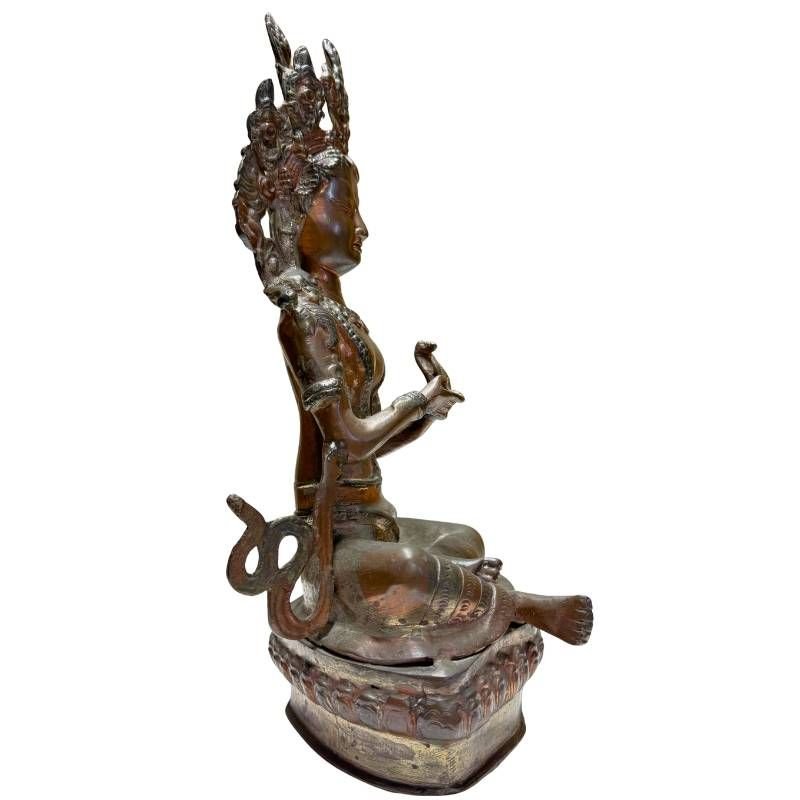 Bronze Tara From The Himalayas – Buddhist Tradition, 18th–19th Century-photo-3