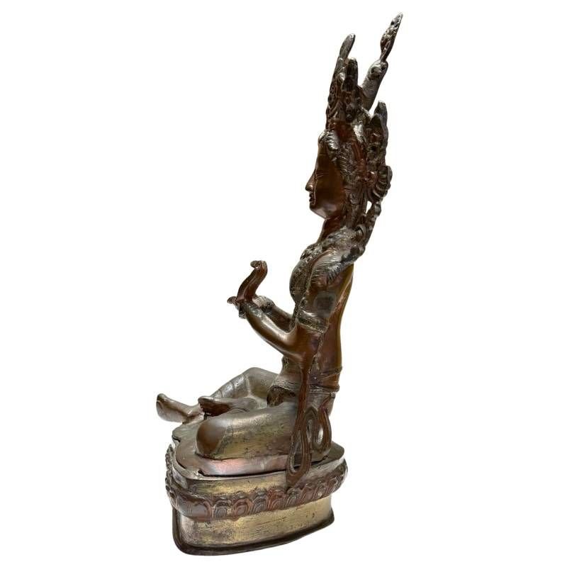Bronze Tara From The Himalayas – Buddhist Tradition, 18th–19th Century-photo-1