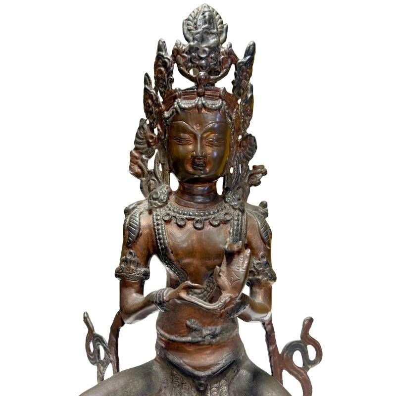 Bronze Tara From The Himalayas – Buddhist Tradition, 18th–19th Century-photo-2