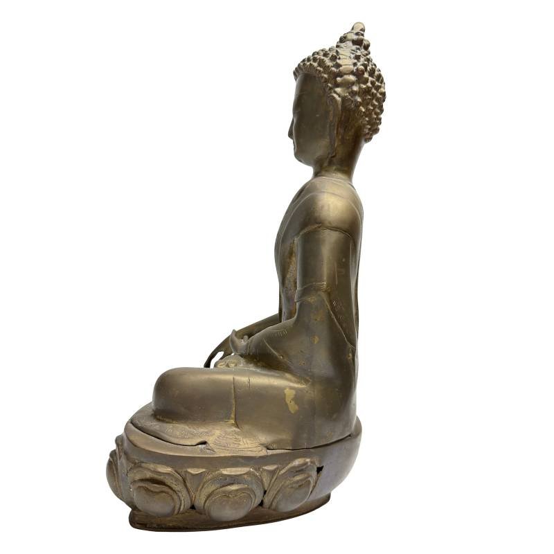 Gilded Bronze Buddha From The Himalayas – 18th–19th Century-photo-1