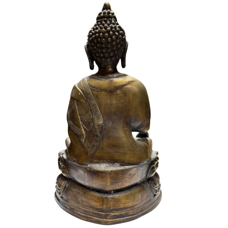 Nepalese Buddha In Gilded Bronze – Newar Art, 18th–early 19th Century-photo-4