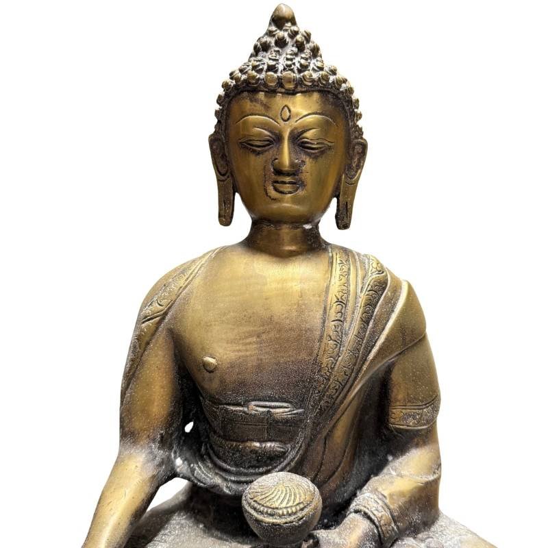 Nepalese Buddha In Gilded Bronze – Newar Art, 18th–early 19th Century-photo-2