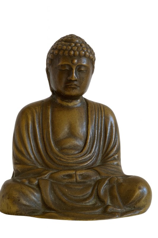 Bouddha japonais en bronze massif – XVIe–XVIIe siècle-photo-2