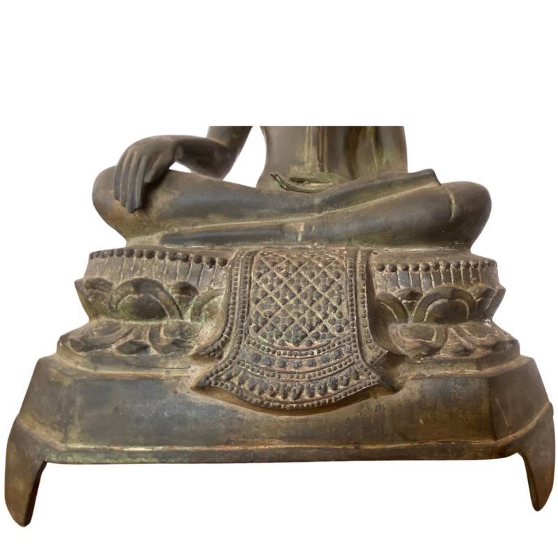 Bouddha thaï en bronze – tradition Sukhothaï-Ayutthaya, XVIe siècle-photo-7