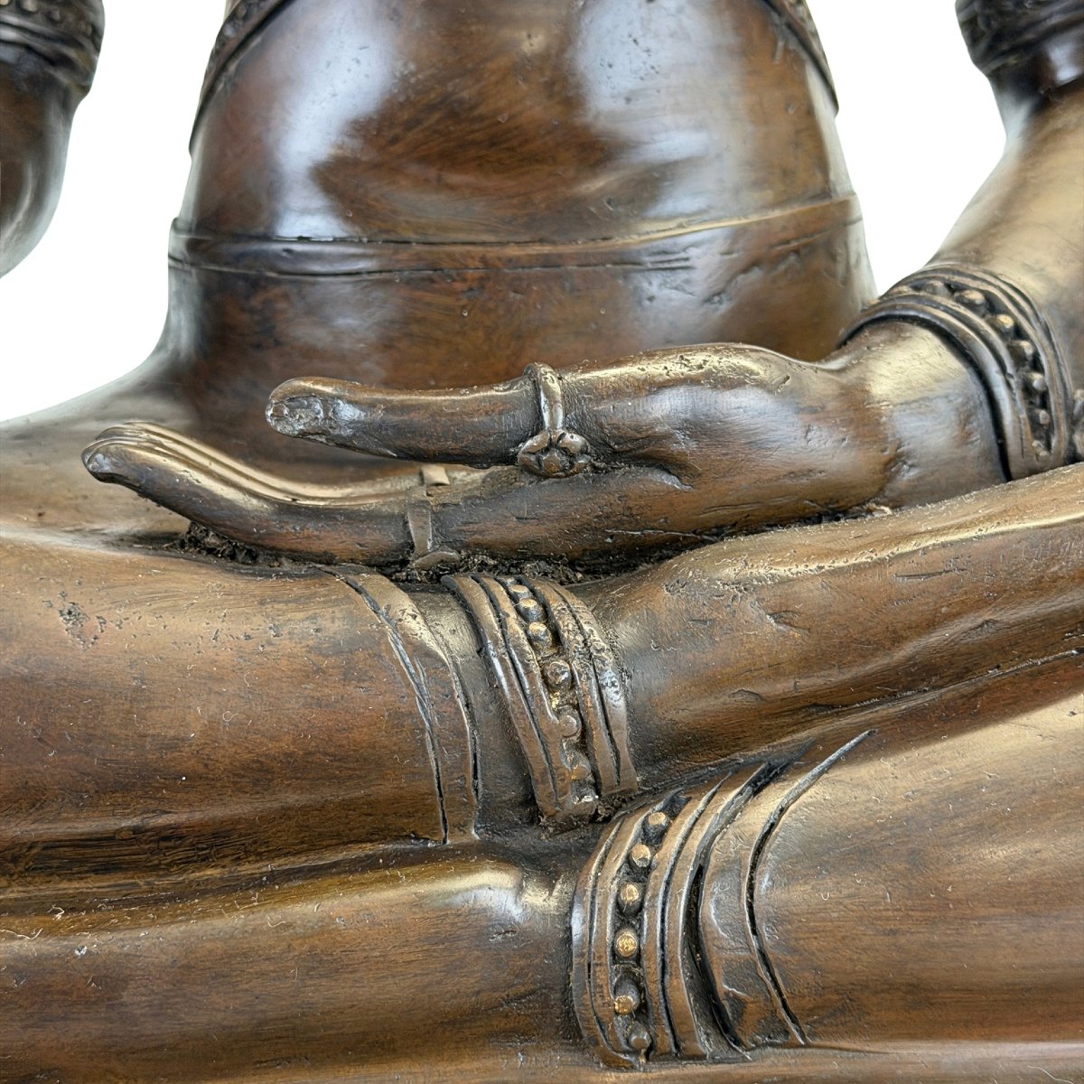 Crowned Thai Buddha In Bronze – Rattanakosin Tradition, 19th Century-photo-1
