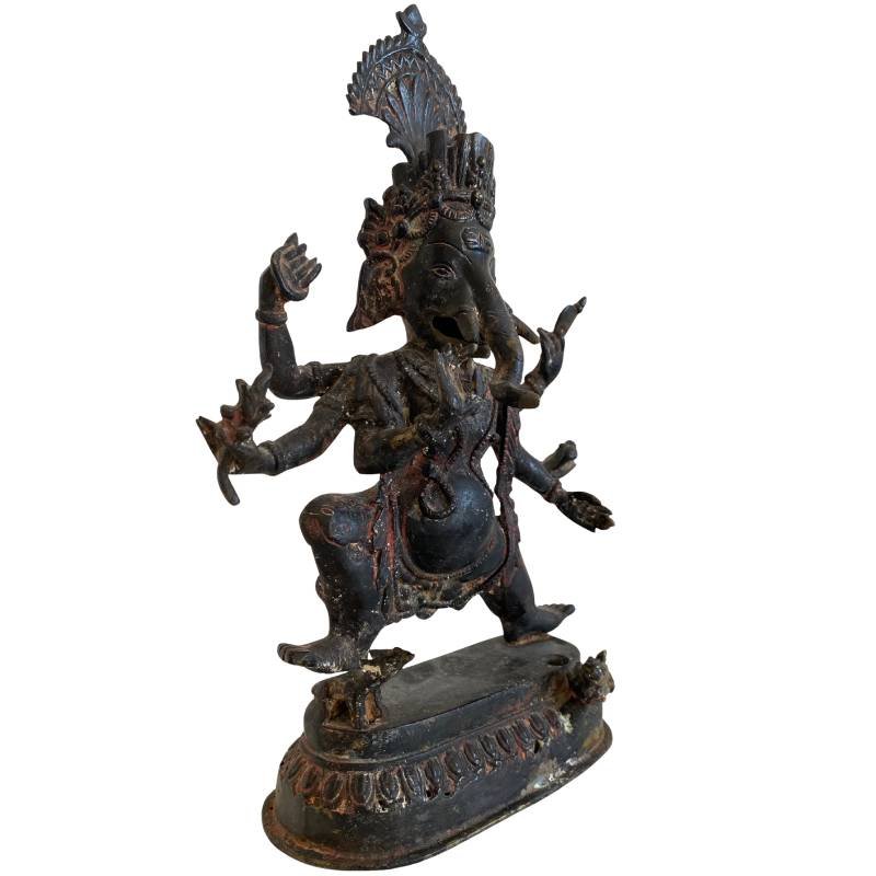 Dancing Ganesha In Bronze – Southeast Asia, 18th–19th Century-photo-2