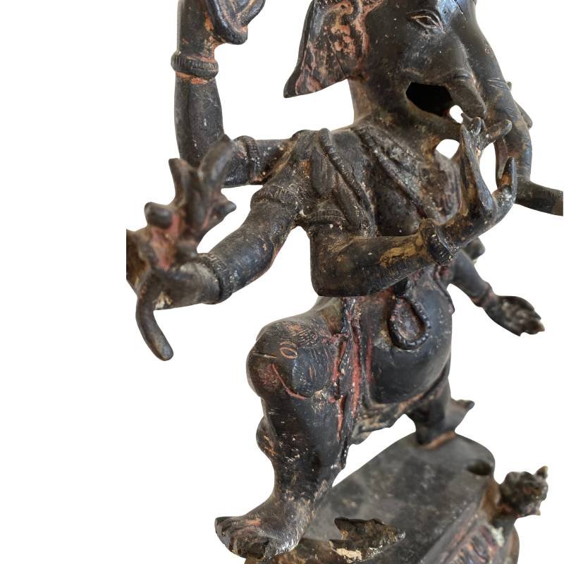 Dancing Ganesha In Bronze – Southeast Asia, 18th–19th Century-photo-3