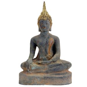 Bouddha d’Ayutthaya en bronze doré – Thaïlande, XVIIe–début XVIIIe siècle